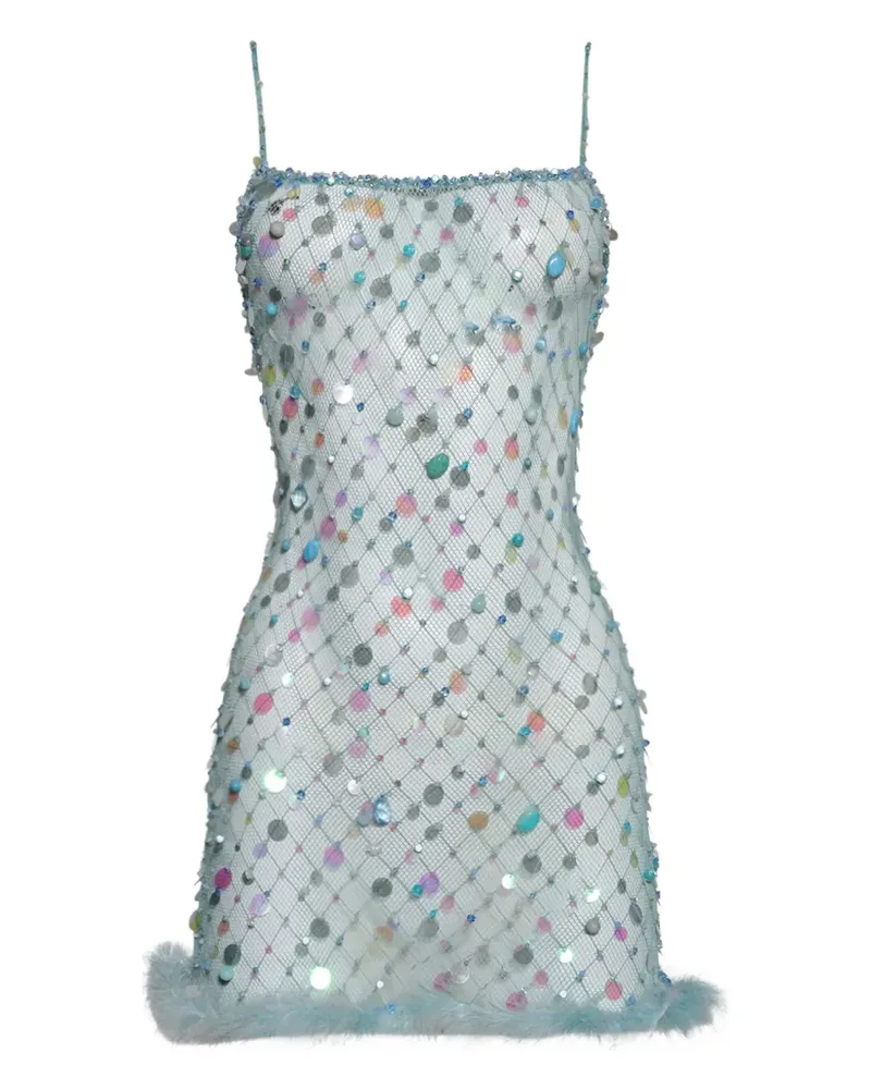 Roberta Einer Minikleid mit Pailletten - Blau Blau