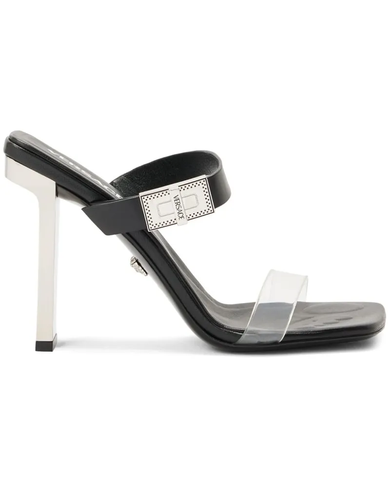 Versace Sandalen aus Leder - Schwarz Schwarz