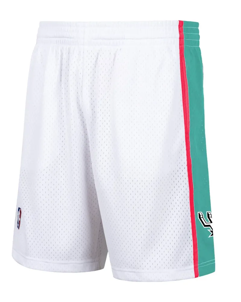 Mitchell & Ness x NBA San Antonio 1998 Reload Shorts - Weiß Weiß