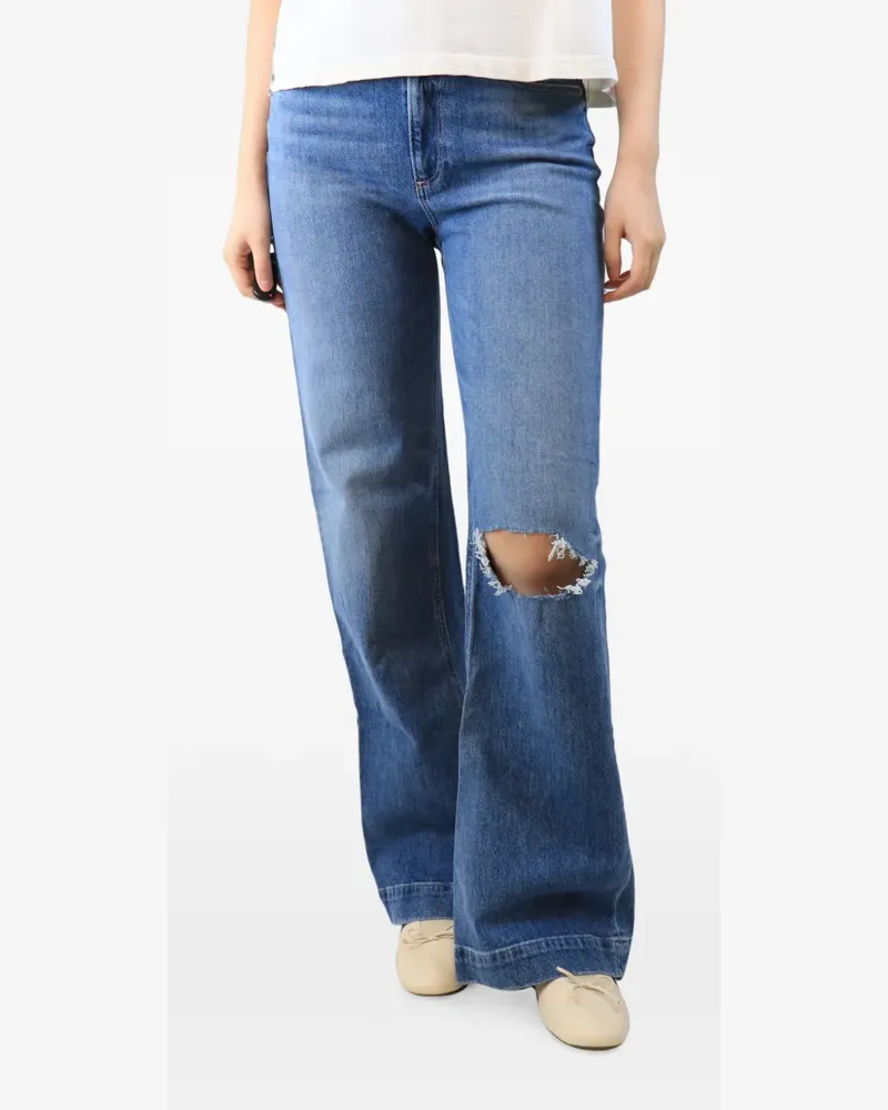 Paige Leenah distressed-effect jeans - Blau Blau