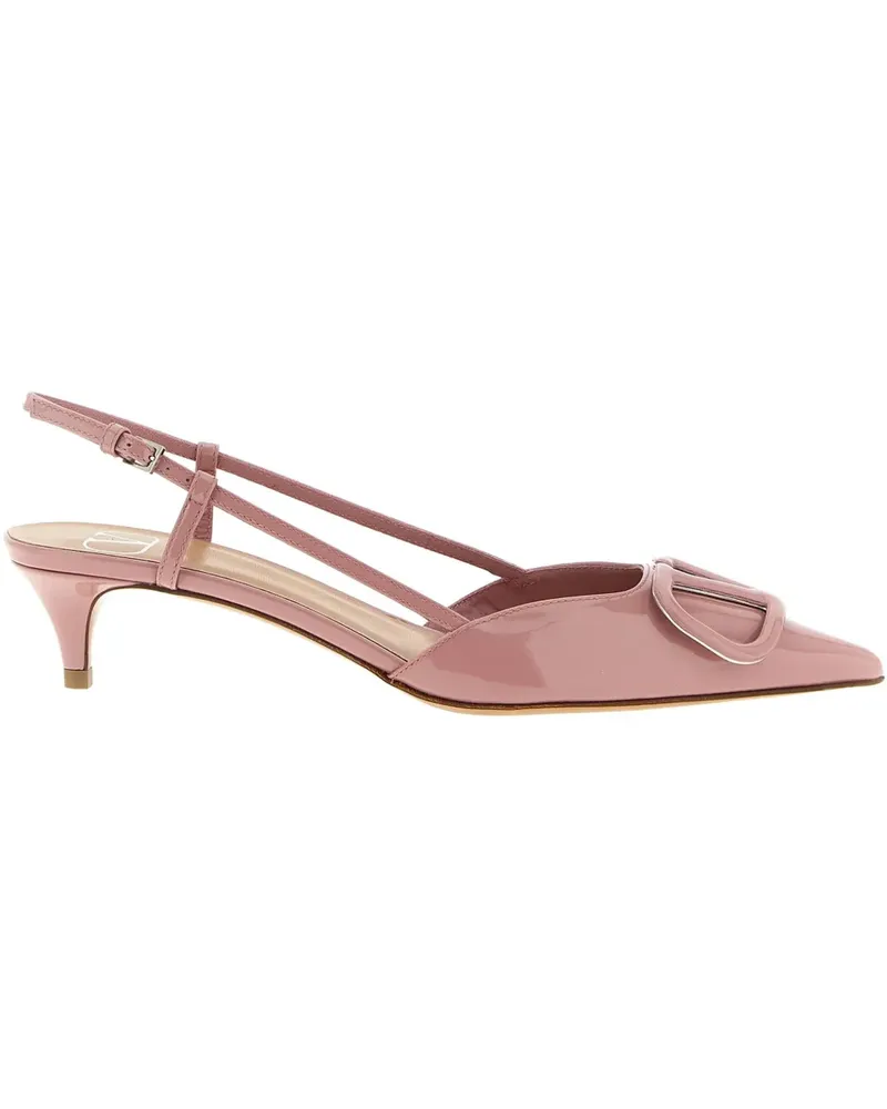 Valentino Garavani Spitze Slingback-Pumps mit VLogo 40mm - Rosa Rosa