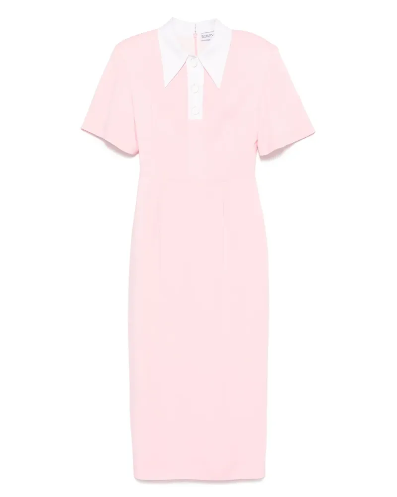 Rowen Rose Klassisches Midikleid - Rosa Rosa