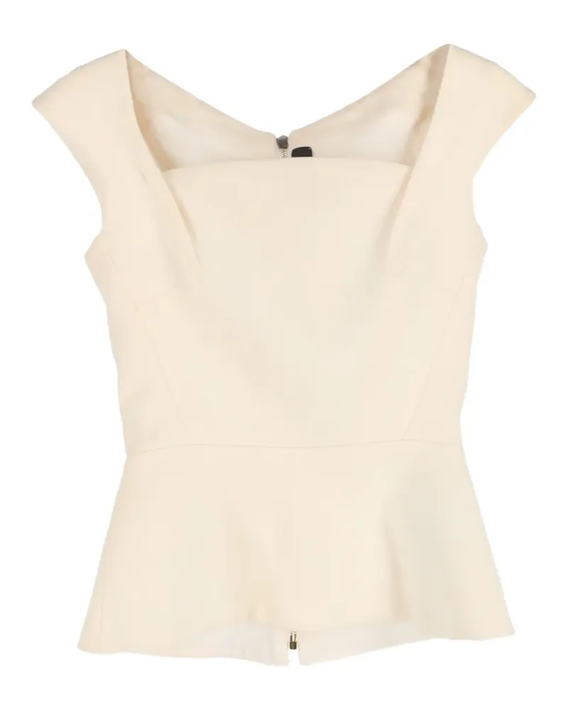 Roland Mouret square-neck top - Nude Nude