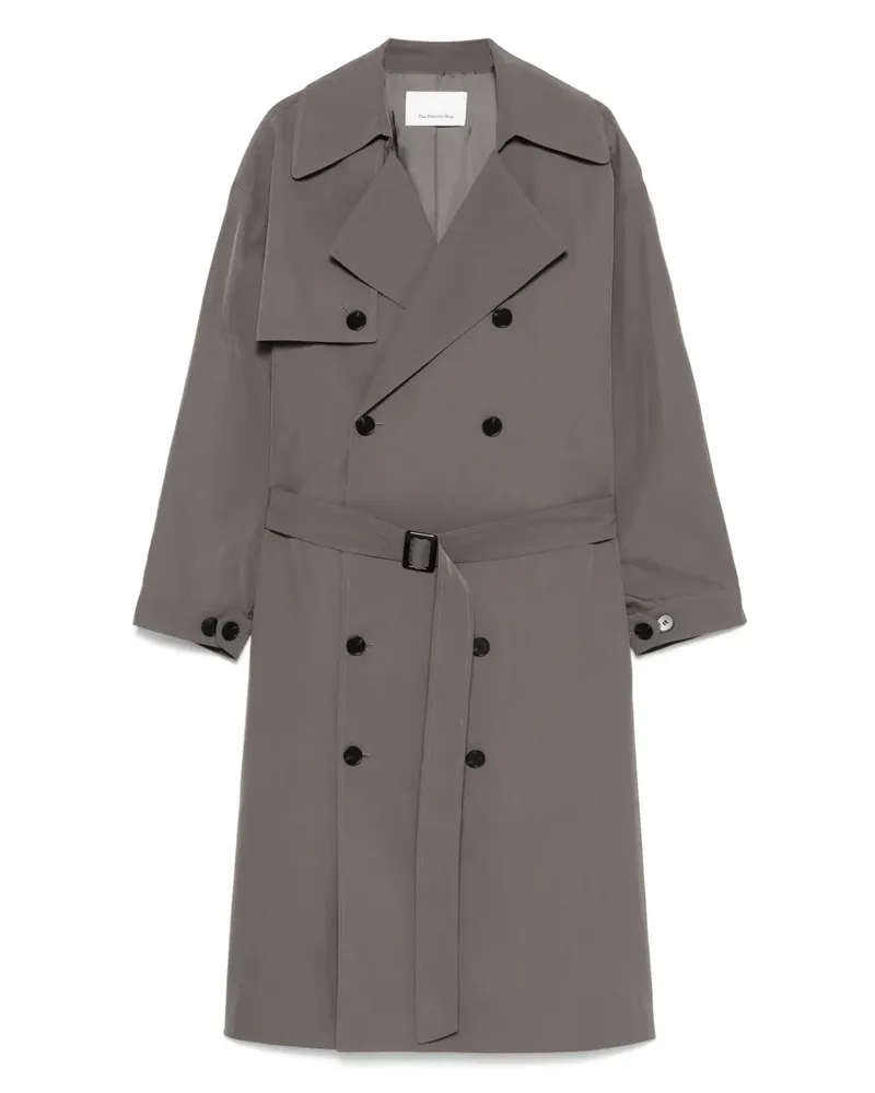 FRANKIE Shop Mavis Trenchcoat im Oversized-Look - Grau Grau