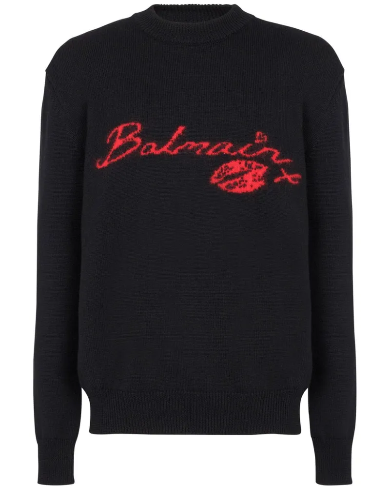 Balmain Kiss Pullover - Schwarz Schwarz