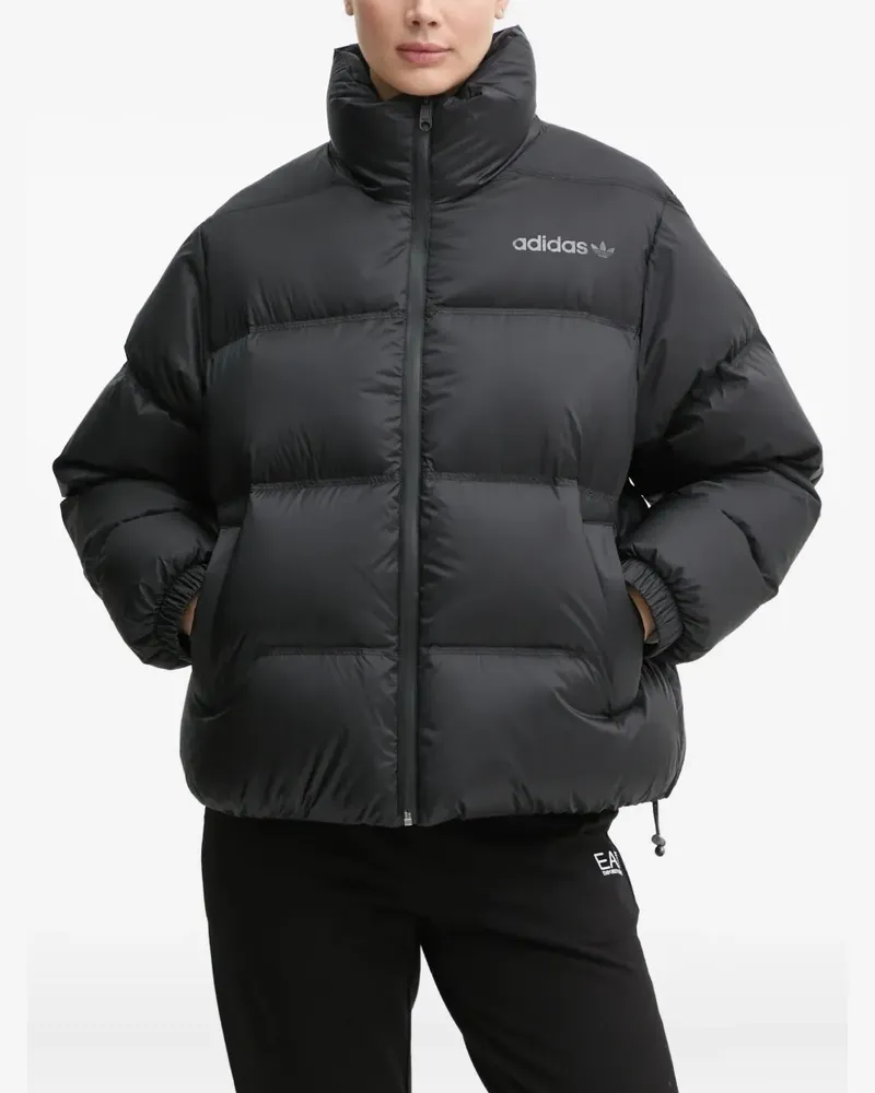 adidas Premium Pertex logo-print puffer jacket - Schwarz Schwarz