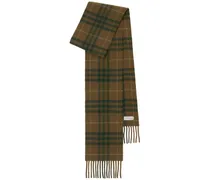 Karierter Kaschmirschal - Nude