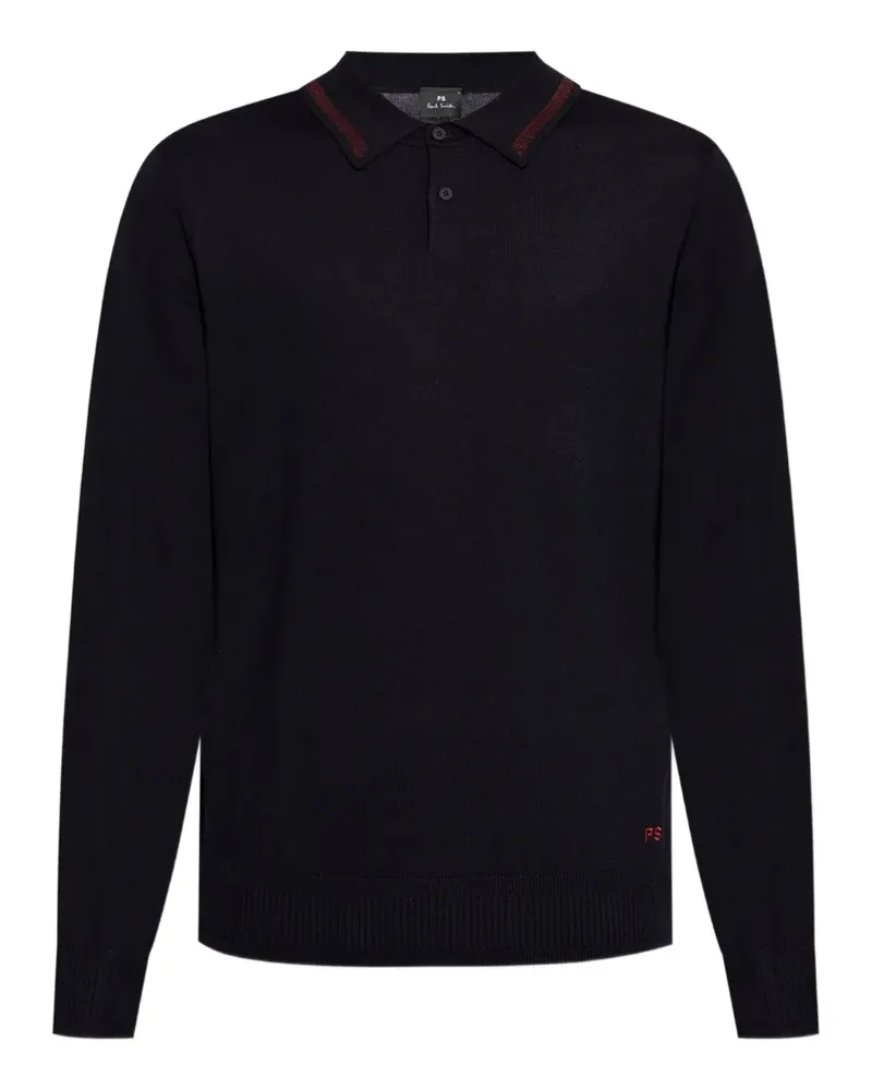 Paul Smith Poloshirt aus Merinowolle - Blau Blau
