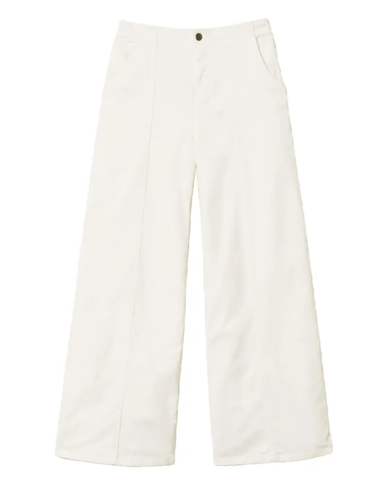 Twin-Set corduroy trousers - Weiß Weiß