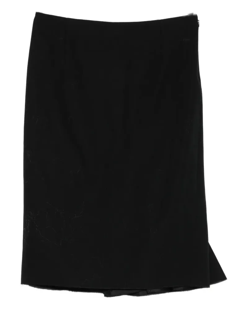 Marni asymmetric midi skirt - Schwarz Schwarz