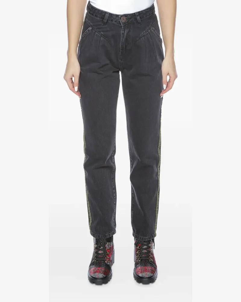 One Teaspoon Stwalker side-stripe jeans - Schwarz Schwarz