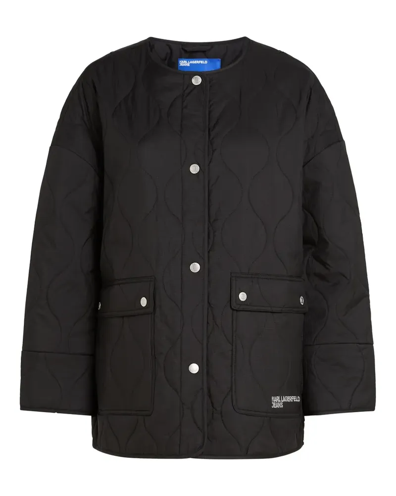 Karl Lagerfeld Gesteppte Jacke - Schwarz Schwarz