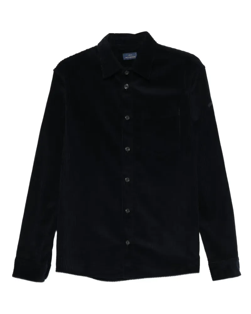 Paul & Shark Hemd aus Cord - Blau Blau