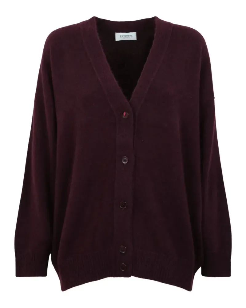 Laneus Cardigan mit V-Ausschnitt - Violett Violett