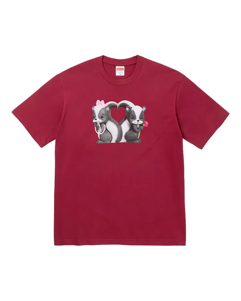 Supreme Being Skunk T-Shirt mit Print - Rot Rot