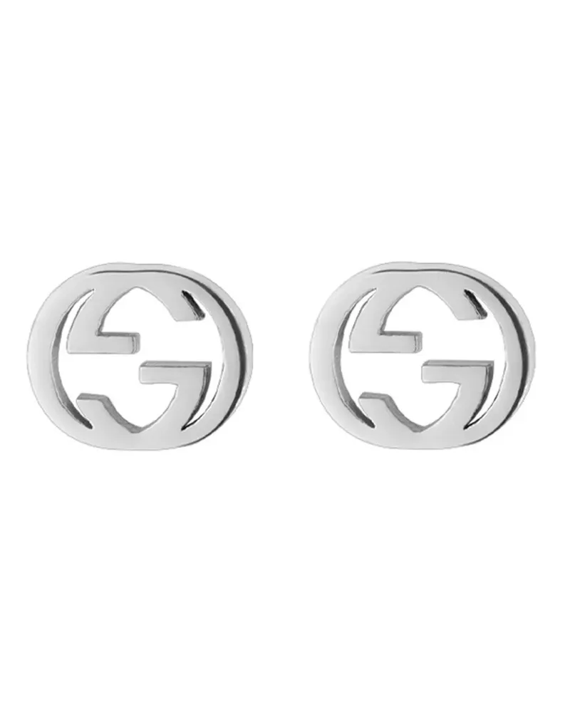 Gucci Ohrstecker mit Logo - Silber Silber