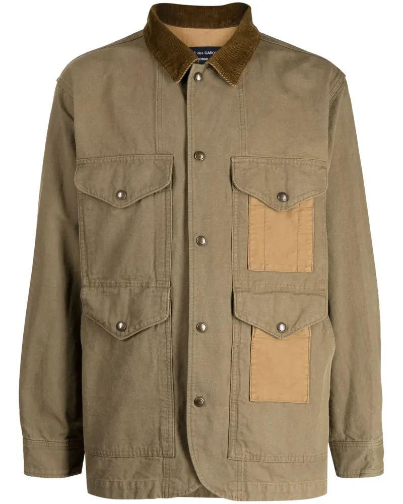 Comme des Garçons Windbreaker mit Kontrastkragen - Braun Braun