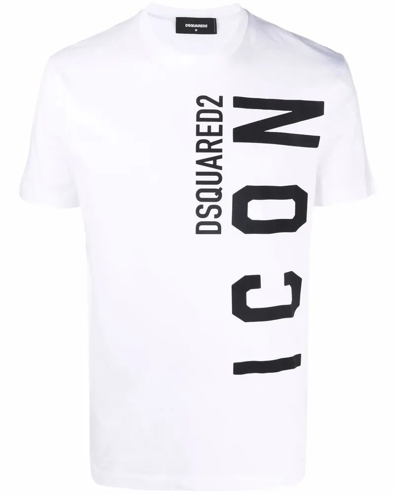 Dsquared2 T-Shirt mit Logo-Print - Weiß Weiß