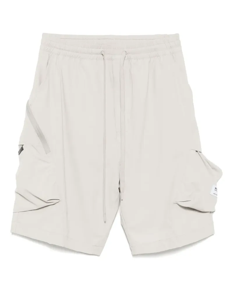 Musium Div. Cargo-Shorts mit Logo-Stickerei - Nude Nude