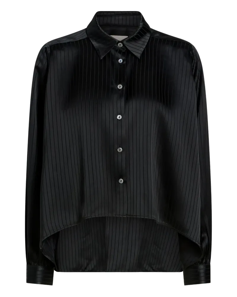 Cinq à Sept Gestreiftes Georgia Top - Schwarz Schwarz
