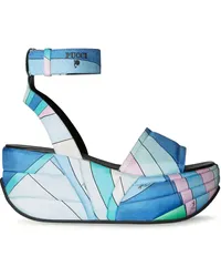 Emilio Pucci ami Sandalen mit Plateausohle 90mm Blau