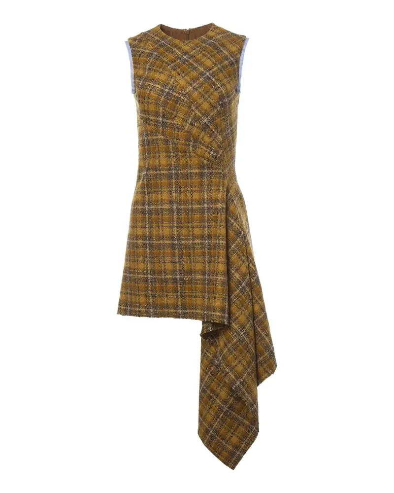 Monse Drapiertes Minikleid aus Tweed - Gelb Gelb