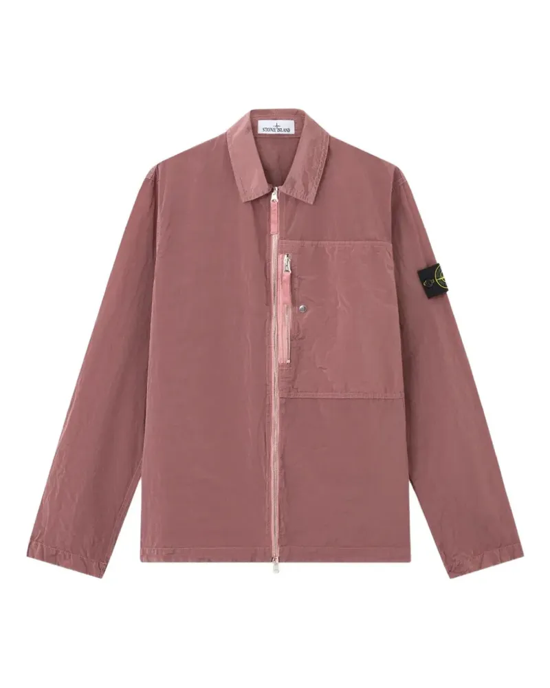 Stone Island zip-up shirt jacket - Rosa Rosa