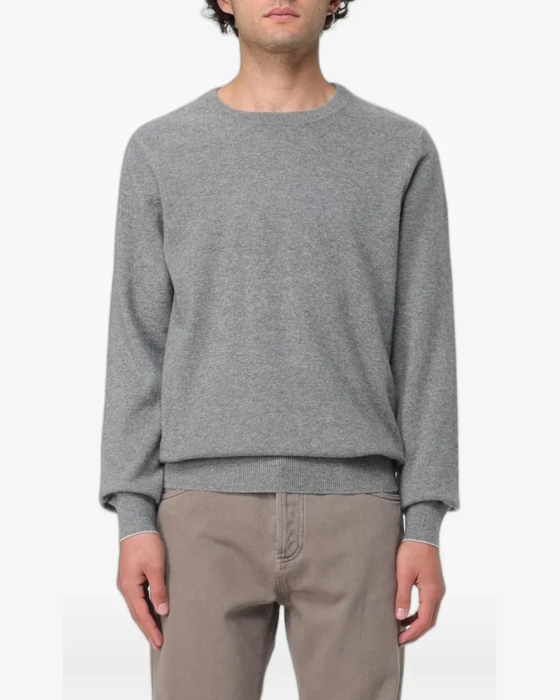 Brunello Cucinelli cashmere crew-neck sweater - Grau Grau
