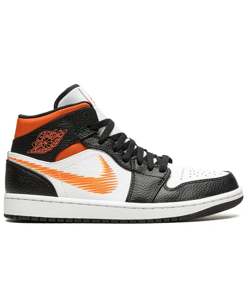 Jordan Air  1 Mid Sneakers - Schwarz Schwarz