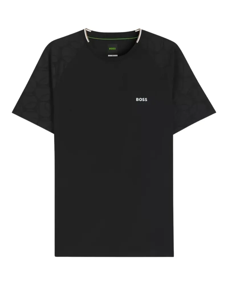 HUGO BOSS T-Shirt mit Raglanärmeln - Schwarz Schwarz