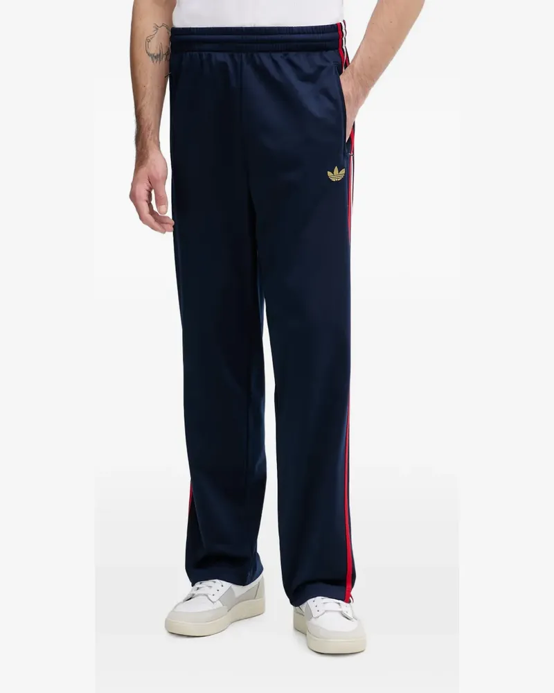adidas Firebird logo-embroidered side-stripe track pants - Blau Blau