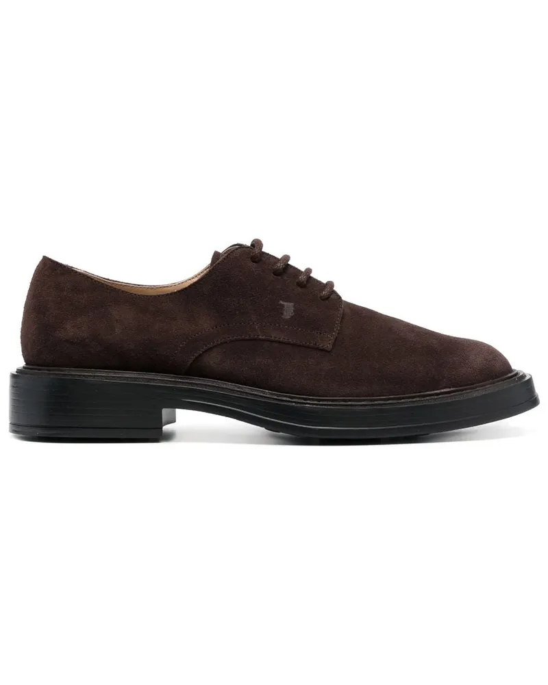 TOD'S Derby-Schuhe aus Wildleder Braun