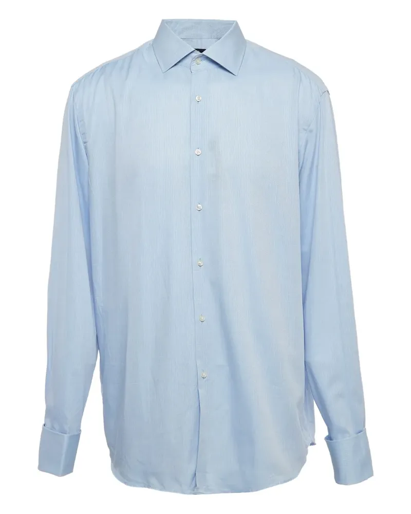 HUGO BOSS Pre-owned gestreiftes Hemd - Blau Blau