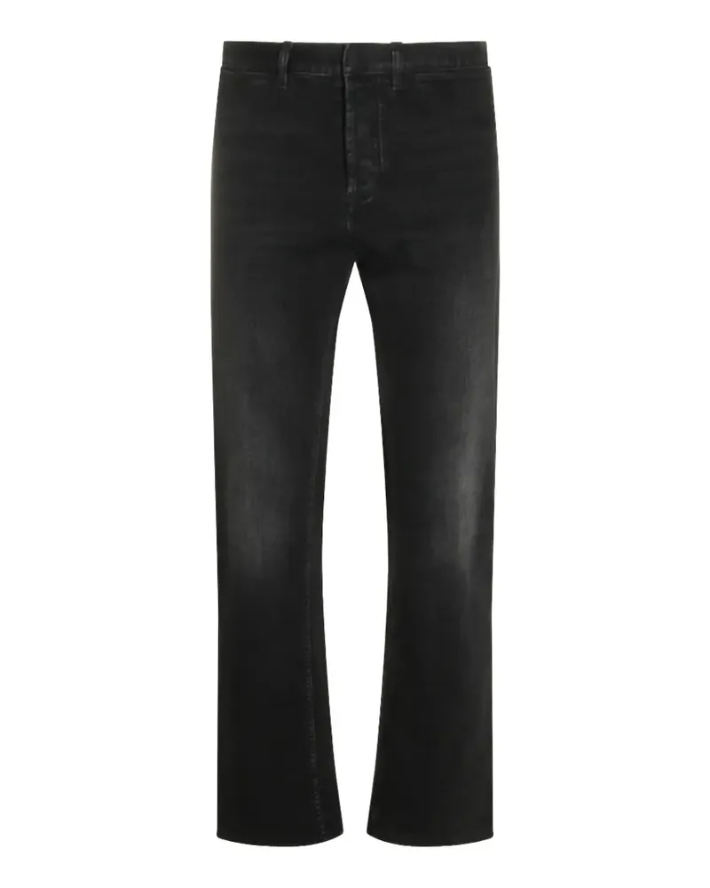 Gucci Straight-Leg-Jeans mit Webstreifen - Schwarz Schwarz