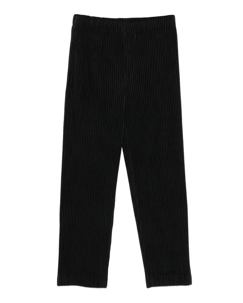Issey Miyake Plissierte Hose - Schwarz Schwarz