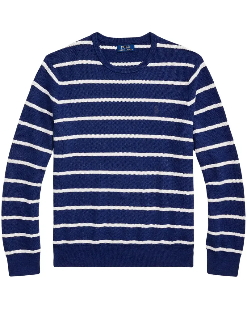Ralph Lauren Gestreifter Pullover - Blau Blau