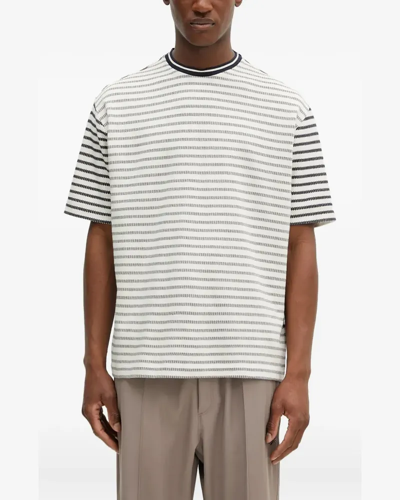 Paul Smith Gestreiftes Breton T-Shirt - Weiß Weiß