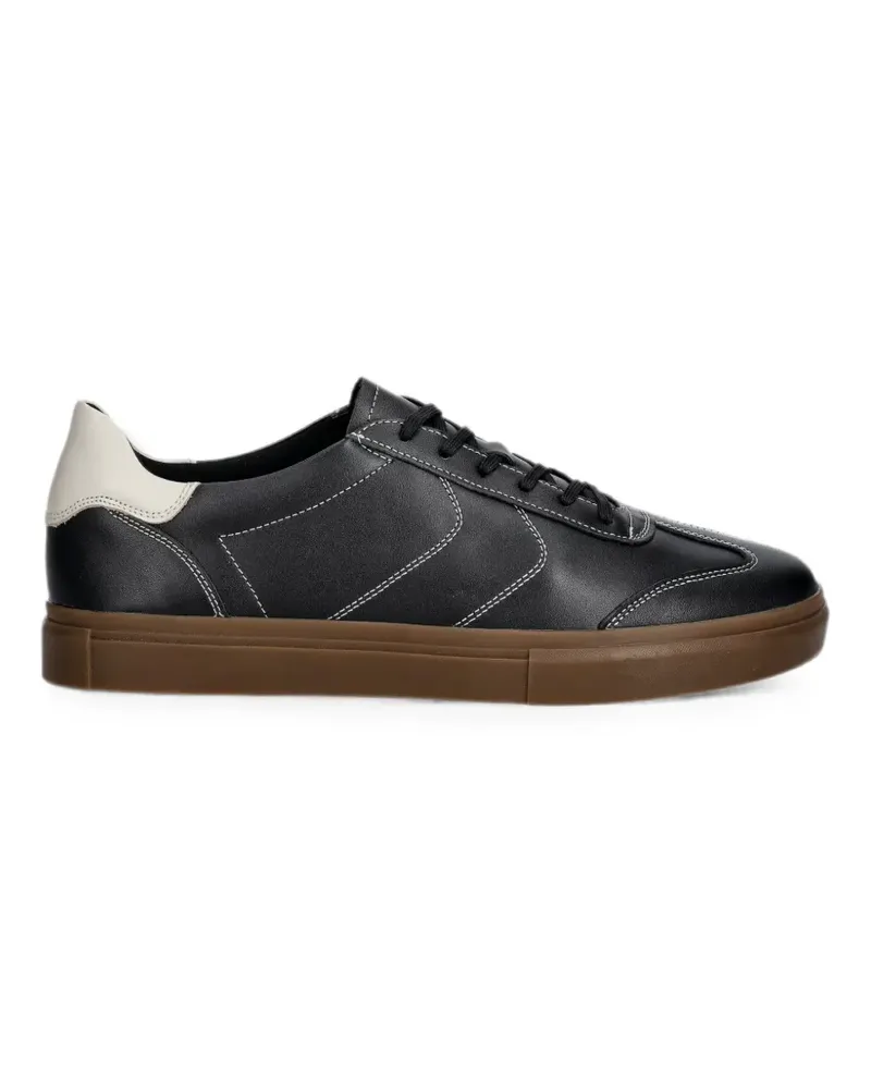 Vagabond Cody contrast-stitch leather sneakers - Schwarz Schwarz