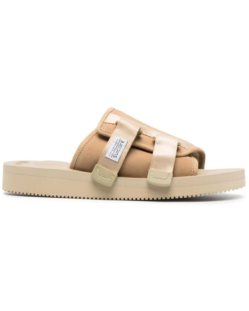 SUICOKE Pantoletten mit Klettverschluss - Nude Nude