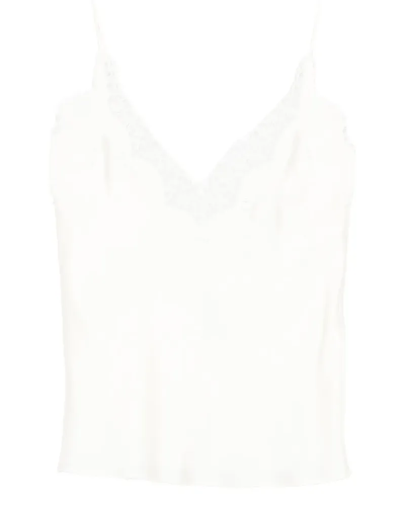 Róhe lace V-neck top - Nude Nude