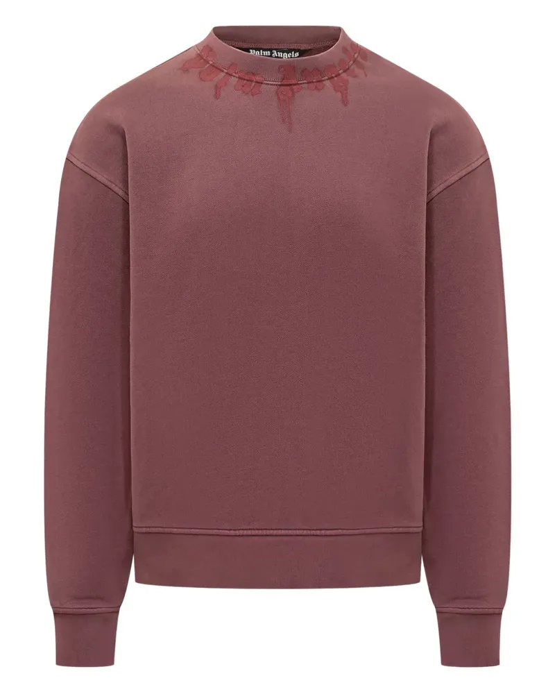 Palm Angels Sweatshirt mit Rundhalsausschnitt - Rot Rot