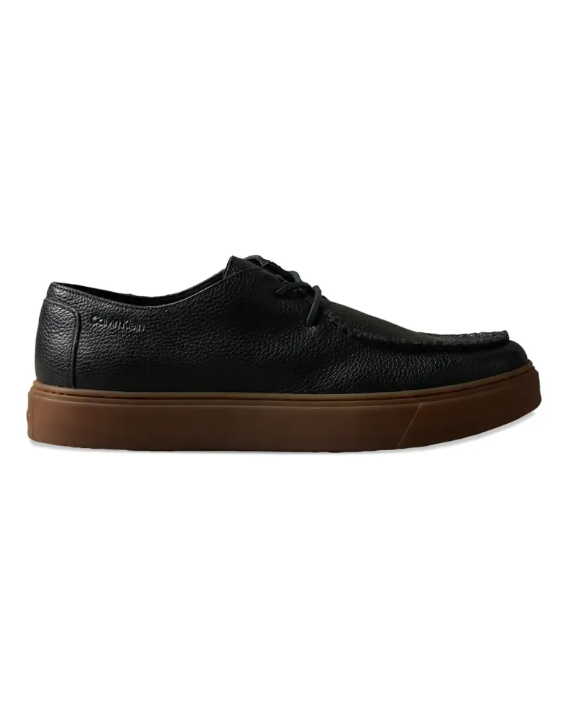 Calvin Klein pebbled boat shoes - Schwarz Schwarz