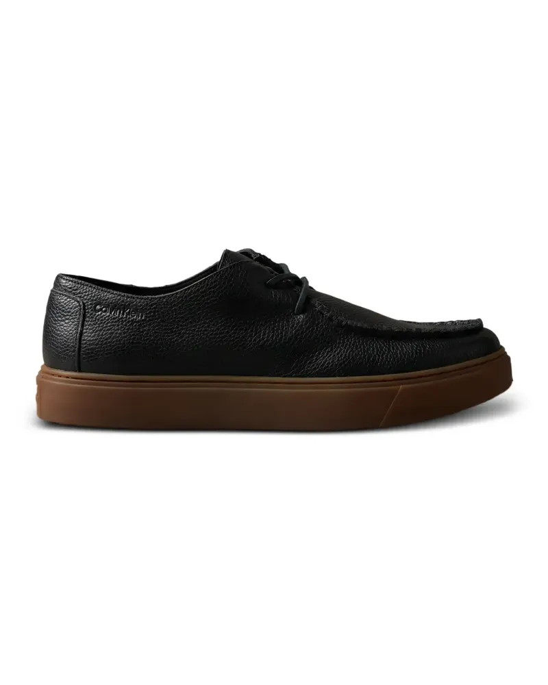Calvin Klein pebbled boat shoes - Schwarz Schwarz