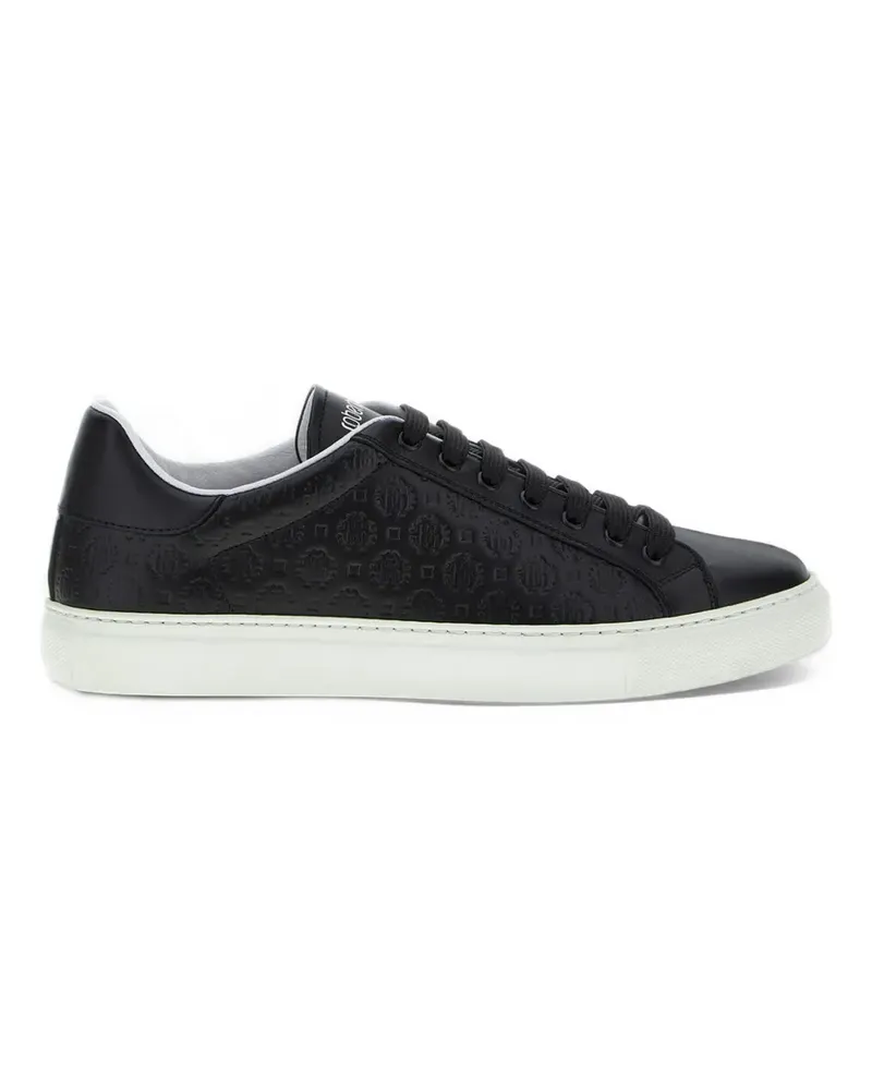 Roberto Cavalli RC Sneakers mit Monogramm-Prägung - Schwarz Schwarz