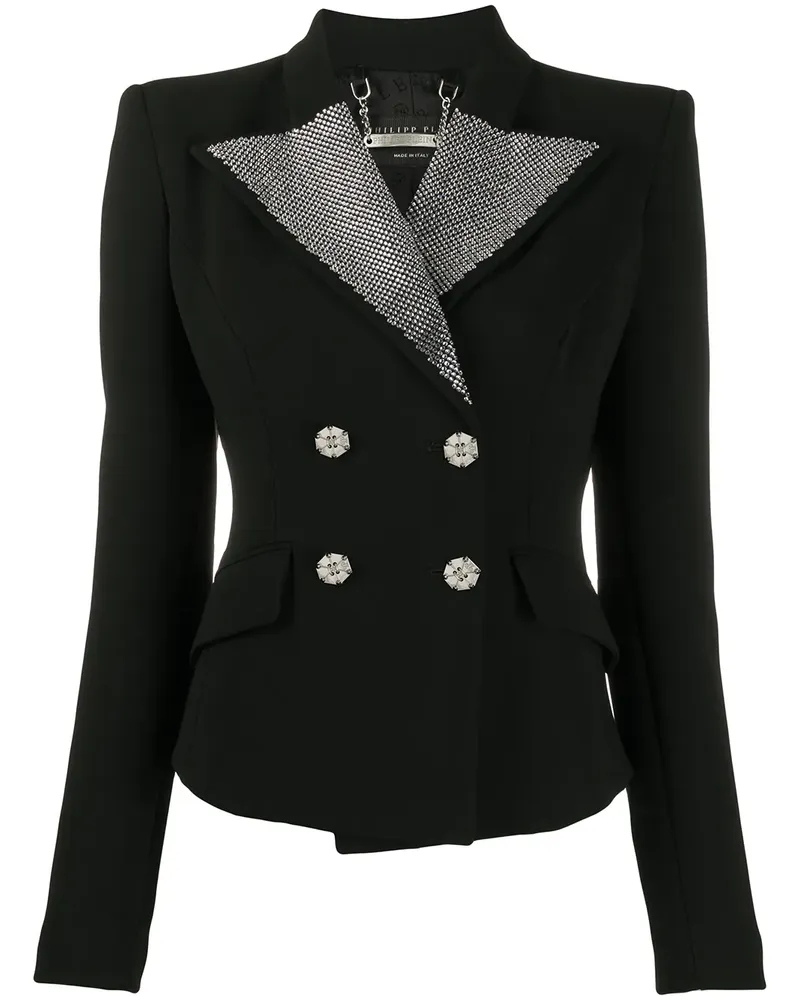 Philipp Plein Verzierter Blazer - Schwarz Schwarz