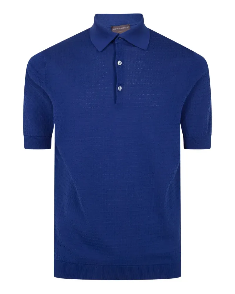 Filippo de Laurentiis textured polo shirt - Blau Blau