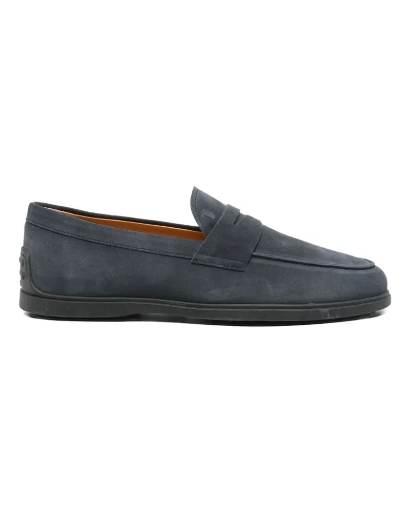 TOD'S suede slip-on loafers - Blau Blau