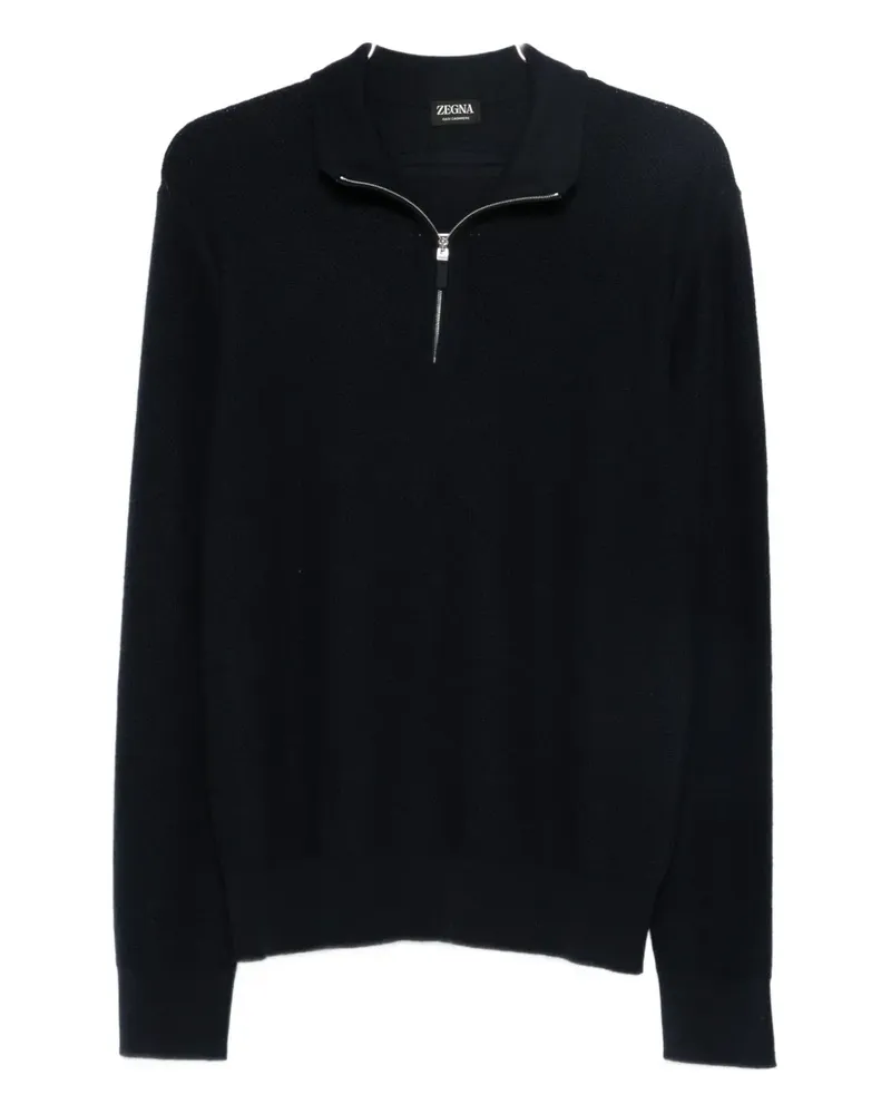 Ermenegildo Zegna half-zip sweater - Schwarz Schwarz