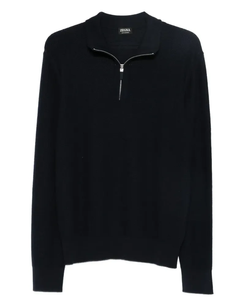 Ermenegildo Zegna Pullover mit Reißverschluss - Schwarz Schwarz