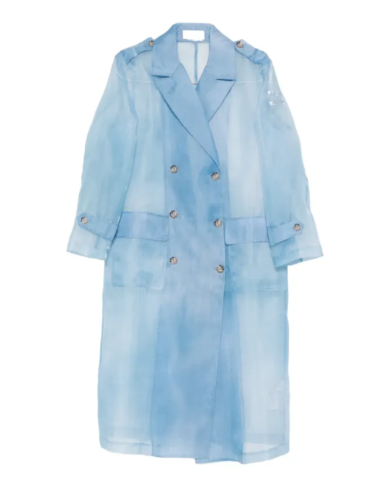 Ermanno Scervino double-breasted trench coat - Blau Blau